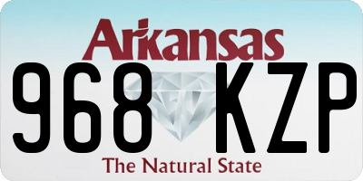 AR license plate 968KZP