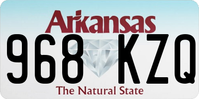 AR license plate 968KZQ