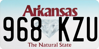 AR license plate 968KZU