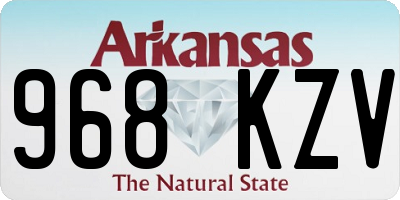 AR license plate 968KZV