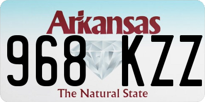 AR license plate 968KZZ