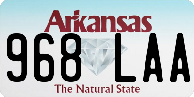 AR license plate 968LAA