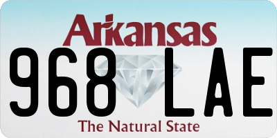 AR license plate 968LAE