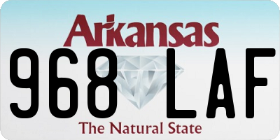 AR license plate 968LAF