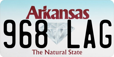 AR license plate 968LAG