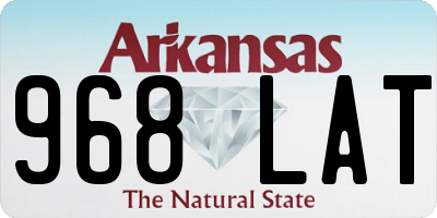 AR license plate 968LAT