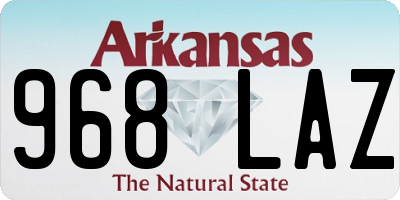 AR license plate 968LAZ