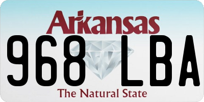 AR license plate 968LBA