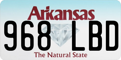 AR license plate 968LBD