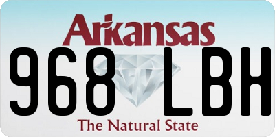 AR license plate 968LBH