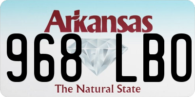 AR license plate 968LBO