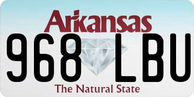 AR license plate 968LBU