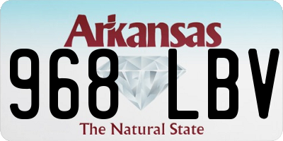 AR license plate 968LBV