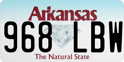 AR license plate 968LBW