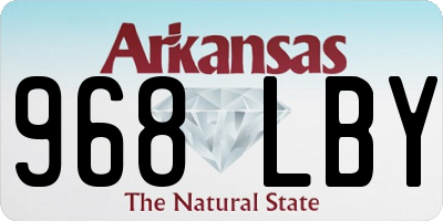 AR license plate 968LBY