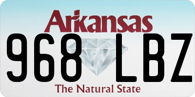 AR license plate 968LBZ