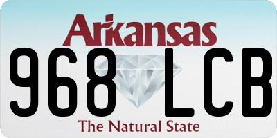 AR license plate 968LCB