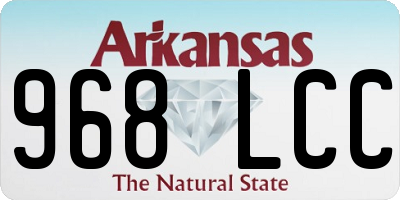 AR license plate 968LCC