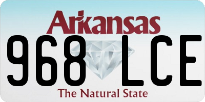 AR license plate 968LCE