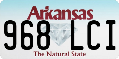 AR license plate 968LCI
