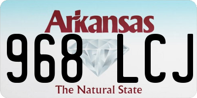 AR license plate 968LCJ