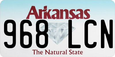 AR license plate 968LCN