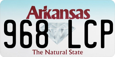 AR license plate 968LCP