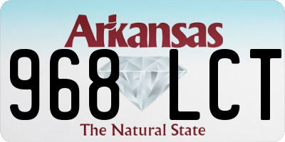 AR license plate 968LCT
