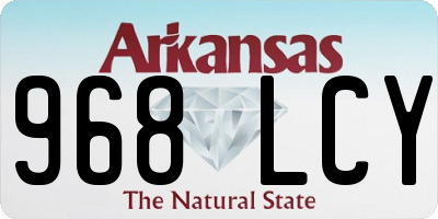 AR license plate 968LCY