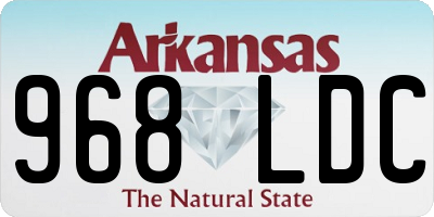 AR license plate 968LDC