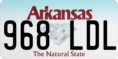 AR license plate 968LDL