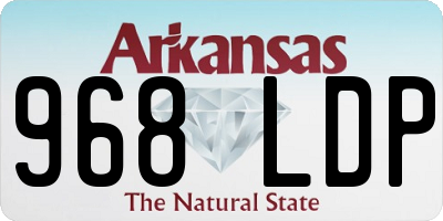 AR license plate 968LDP