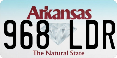 AR license plate 968LDR