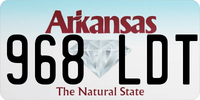 AR license plate 968LDT