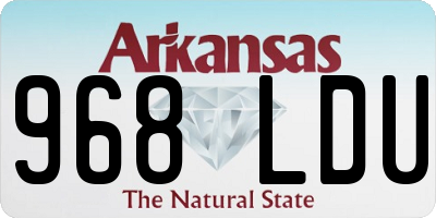 AR license plate 968LDU