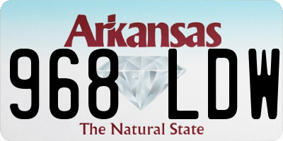 AR license plate 968LDW