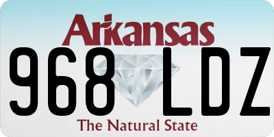 AR license plate 968LDZ