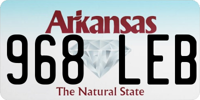 AR license plate 968LEB