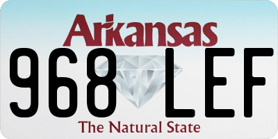 AR license plate 968LEF