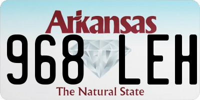 AR license plate 968LEH