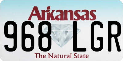 AR license plate 968LGR