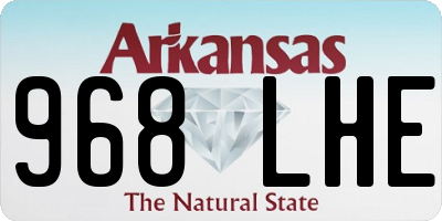 AR license plate 968LHE