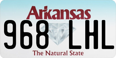 AR license plate 968LHL