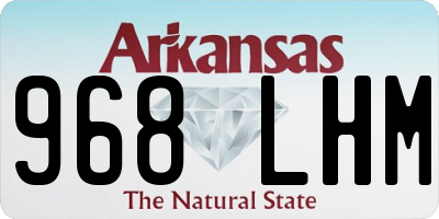 AR license plate 968LHM
