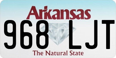 AR license plate 968LJT