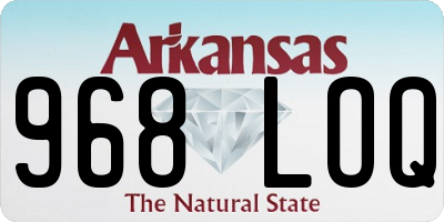AR license plate 968LOQ