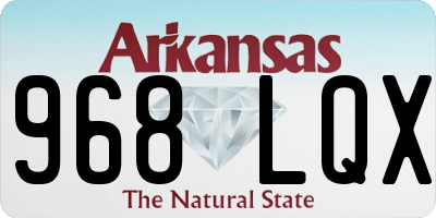 AR license plate 968LQX
