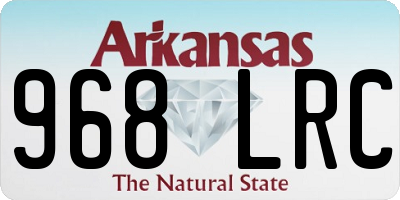 AR license plate 968LRC