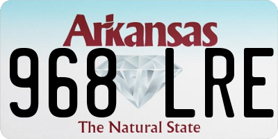 AR license plate 968LRE