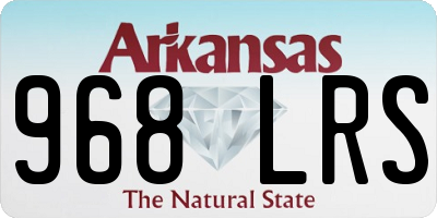 AR license plate 968LRS